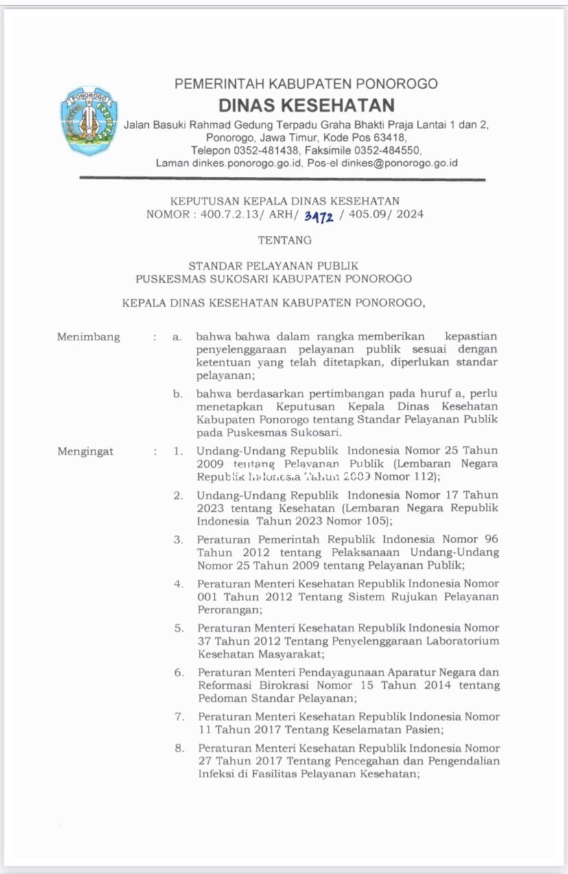 Satandar Pelayanan Publik